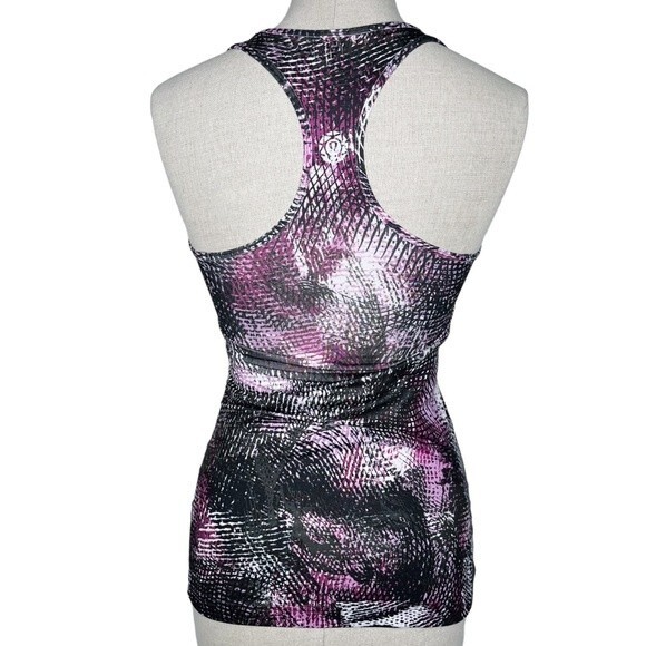 Lululemon Cool Racerback Tank sz 4 * SeaWheeze 2016 Mo Money Light Up Lilac CRB - Picture 3 of 7